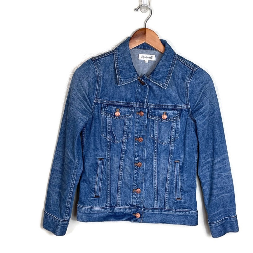 Madewell Women's Solid Button Down Denim Jacket B… - image 1